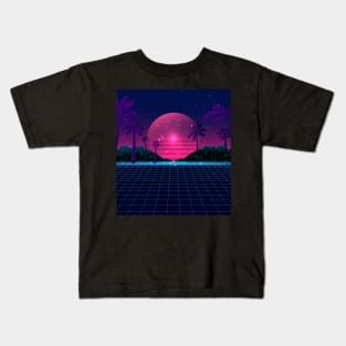 80s Flashback Synthwave Kids T-Shirt